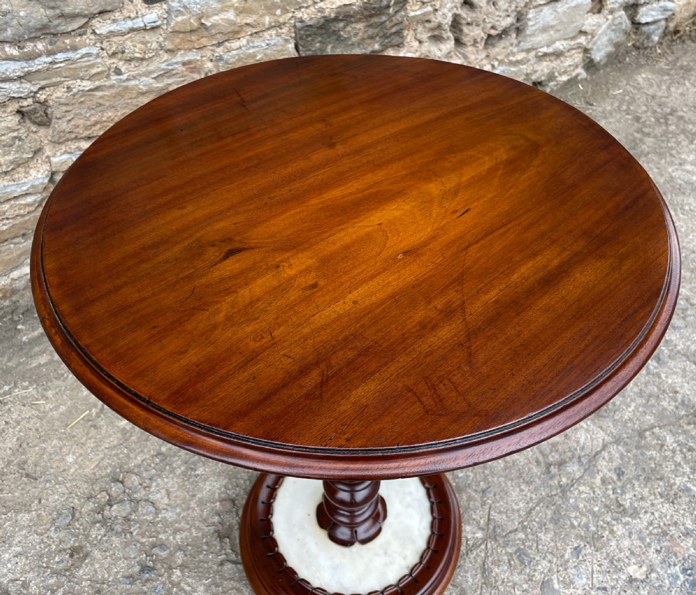 William IV Mahogany and Marble Table View VIII