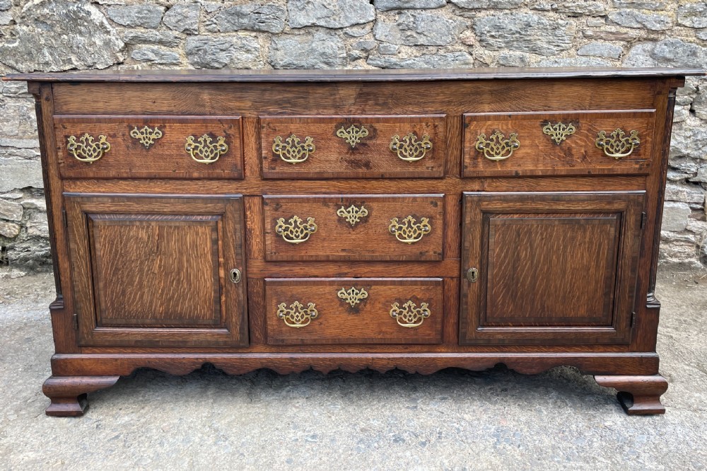 Georgian Oak Dresser Base View II