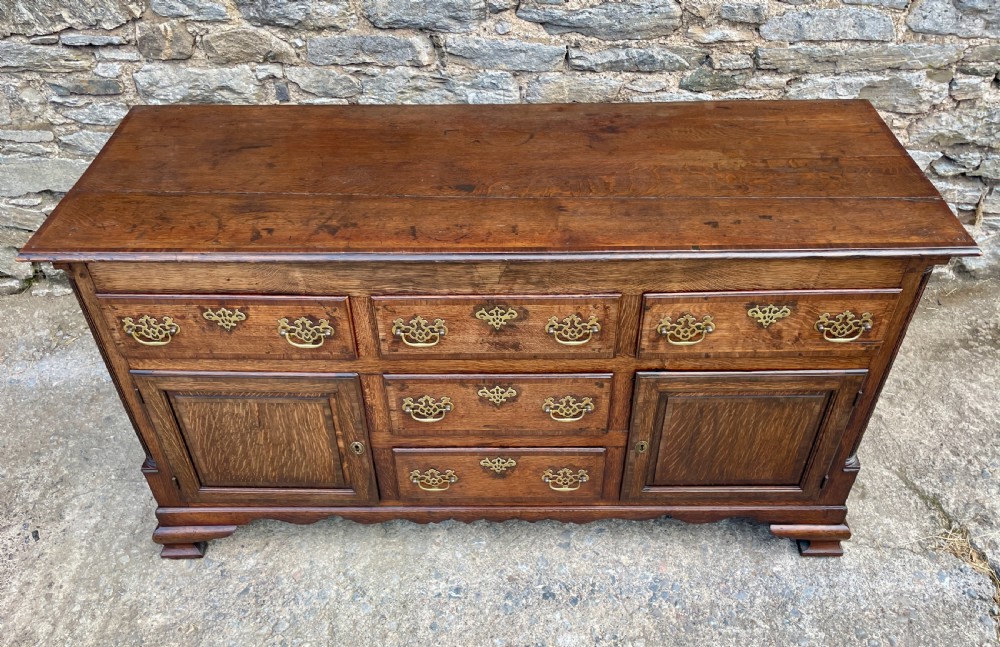 Georgian Oak Dresser Base View IV