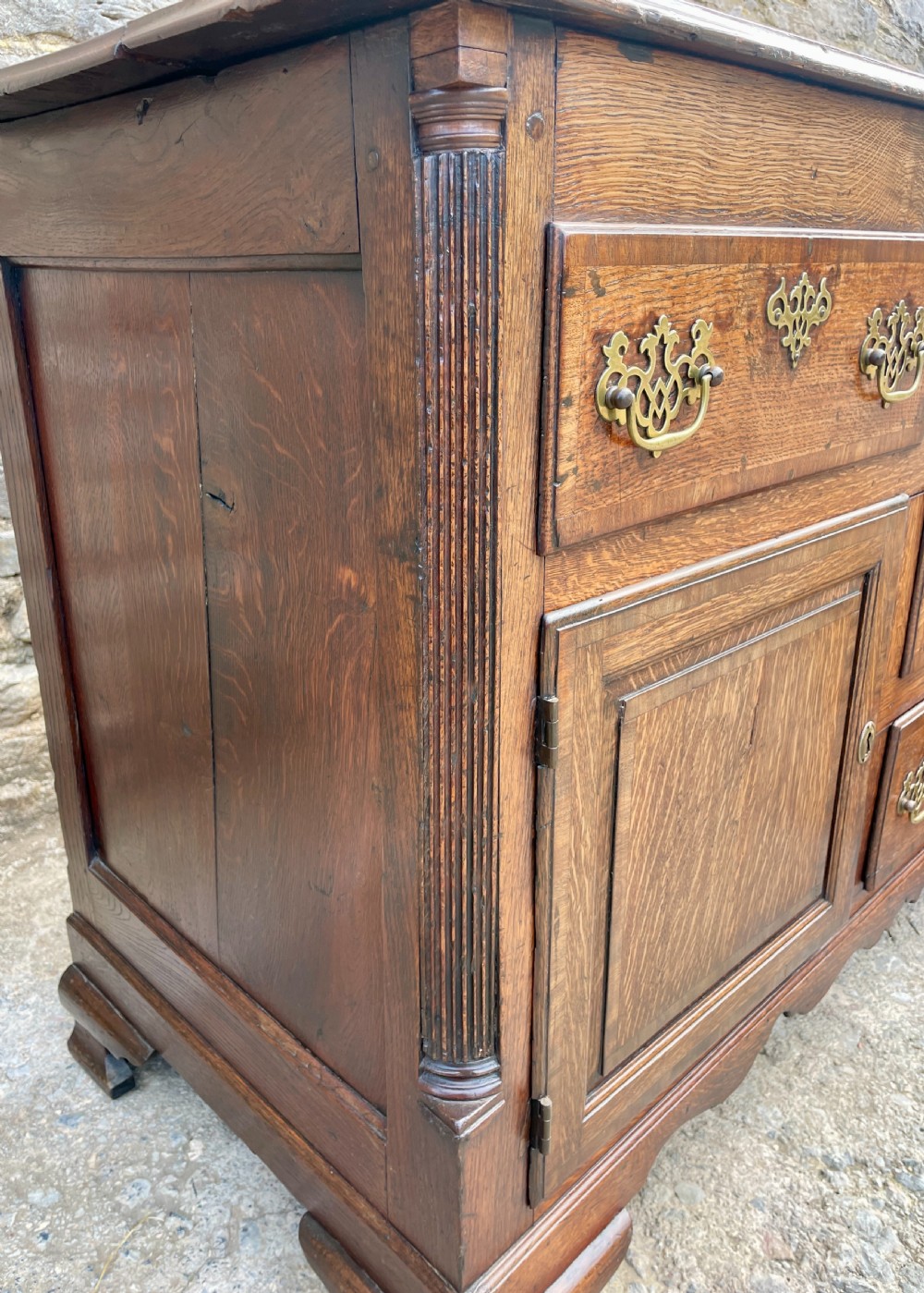 Georgian Oak Dresser Base View XII