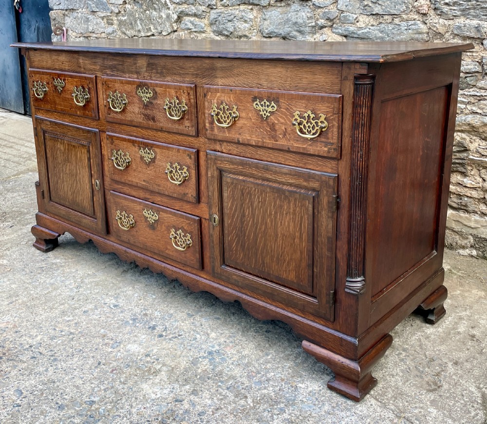 Georgian Oak Dresser Base View XIII