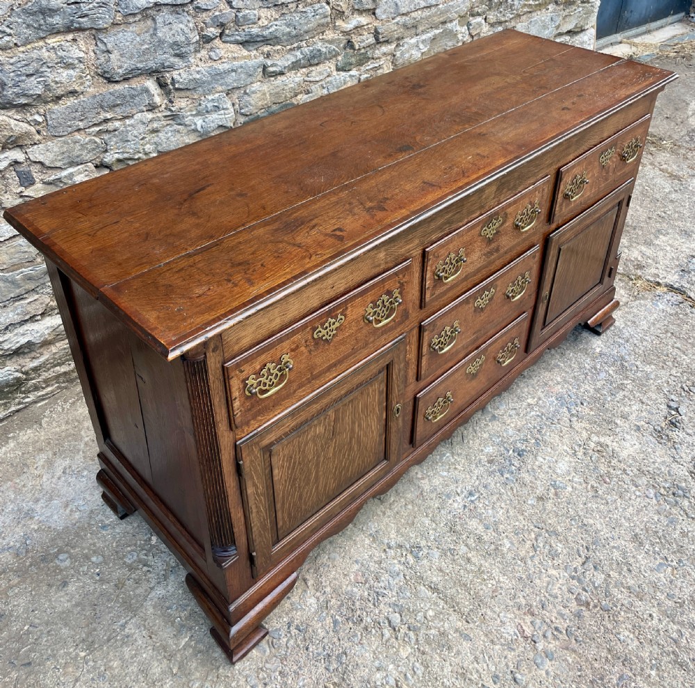 Georgian Oak Dresser Base View XIV
