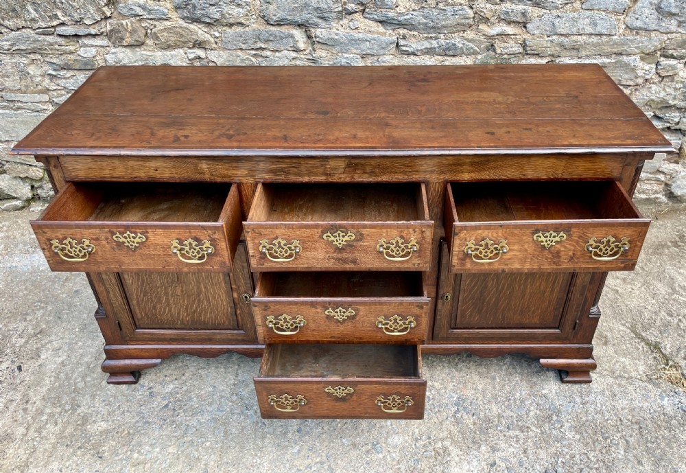 Georgian Oak Dresser Base View XVII
