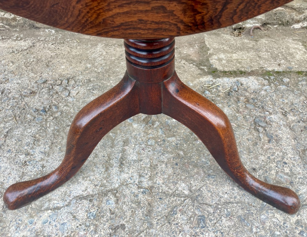 Georgian Elm and Oak Tilt Top Occasional Table
 View IV