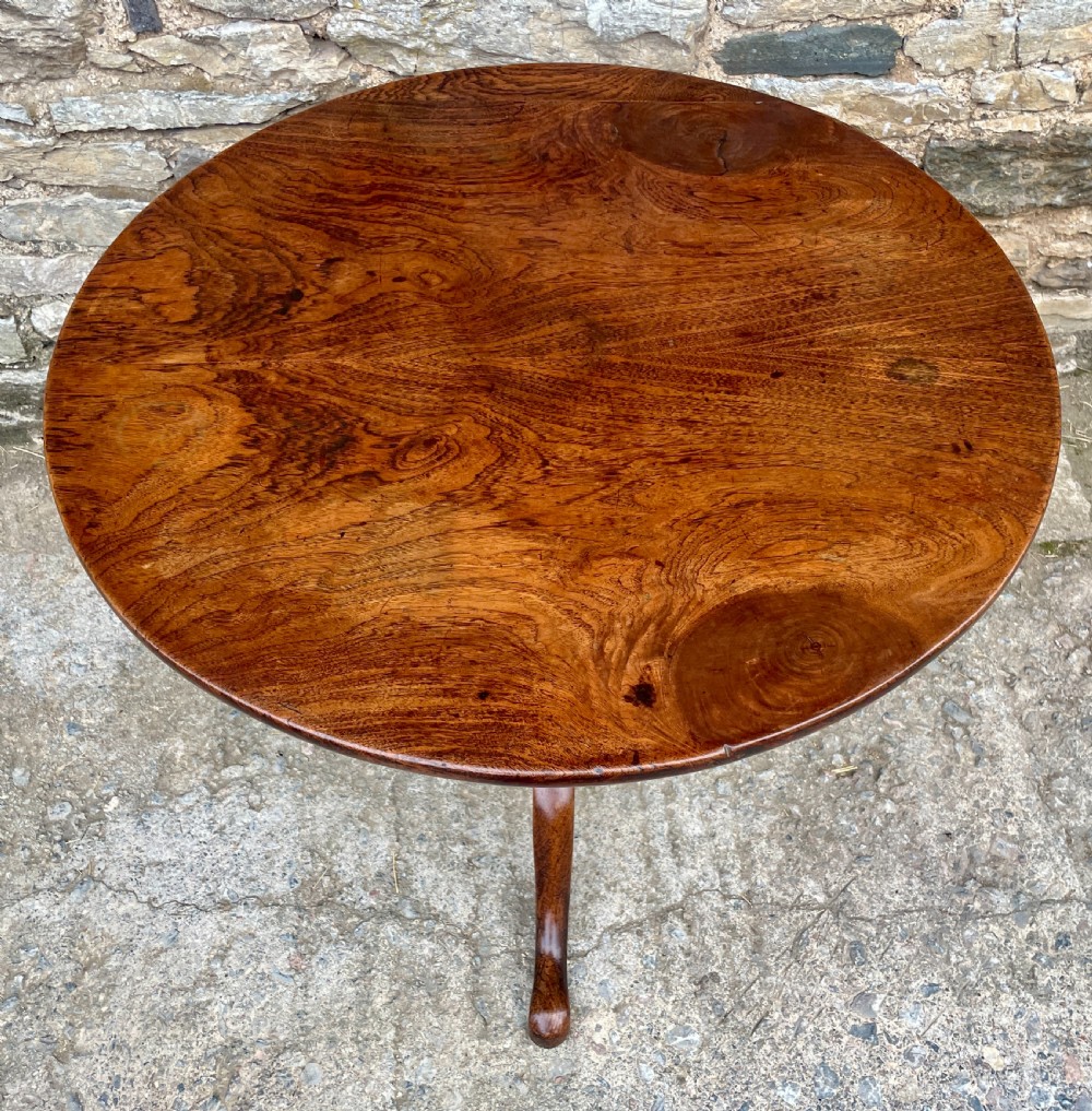 Georgian Elm and Oak Tilt Top Occasional Table
 View IX
