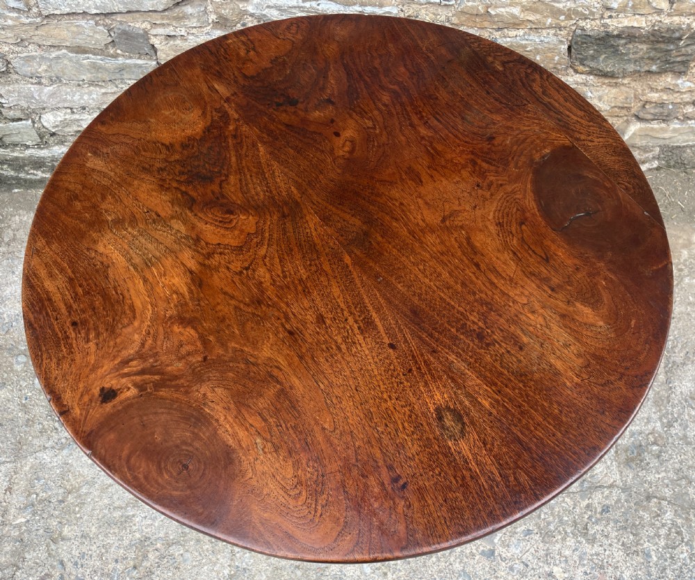 Georgian Elm and Oak Tilt Top Occasional Table
 View XI
