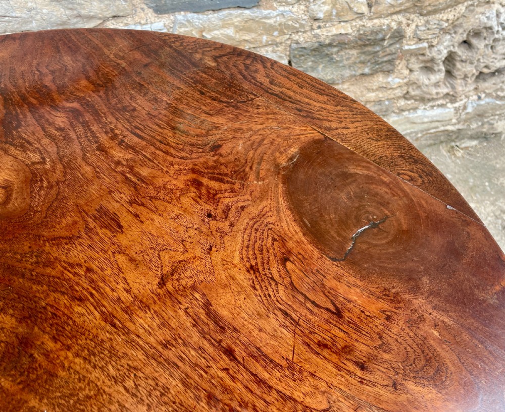 Georgian Elm and Oak Tilt Top Occasional Table
 View XII