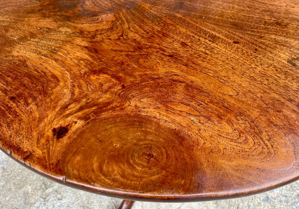 Georgian Elm and Oak Tilt Top Occasional Table
 View XIII