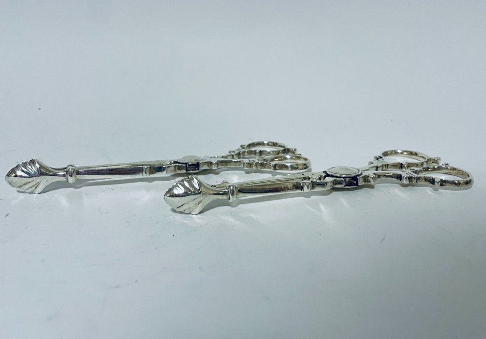Pair of Victorian Silver Sugar Nips View VI