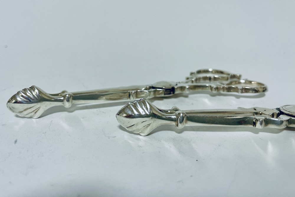 Pair of Victorian Silver Sugar Nips View VII