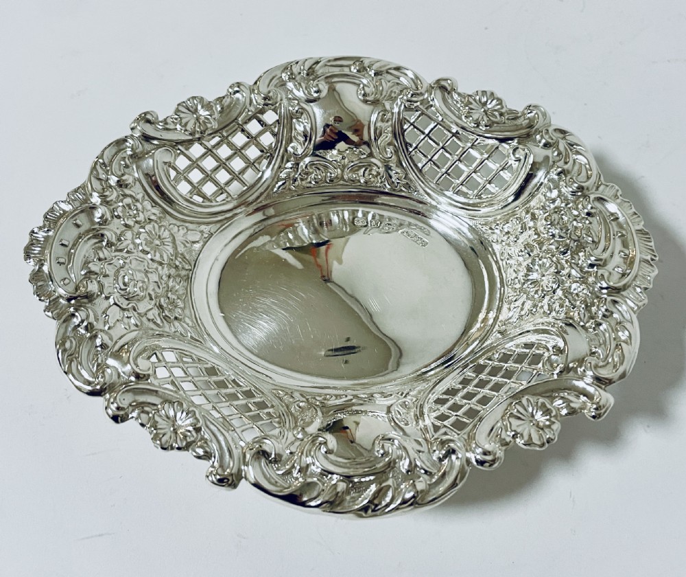 Victorian Silver Bonbon Dish View II
