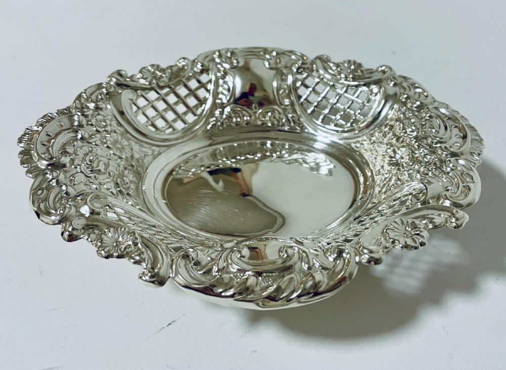 Victorian Silver Bonbon Dish View III