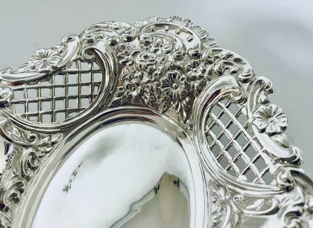 Victorian Silver Bonbon Dish View VI