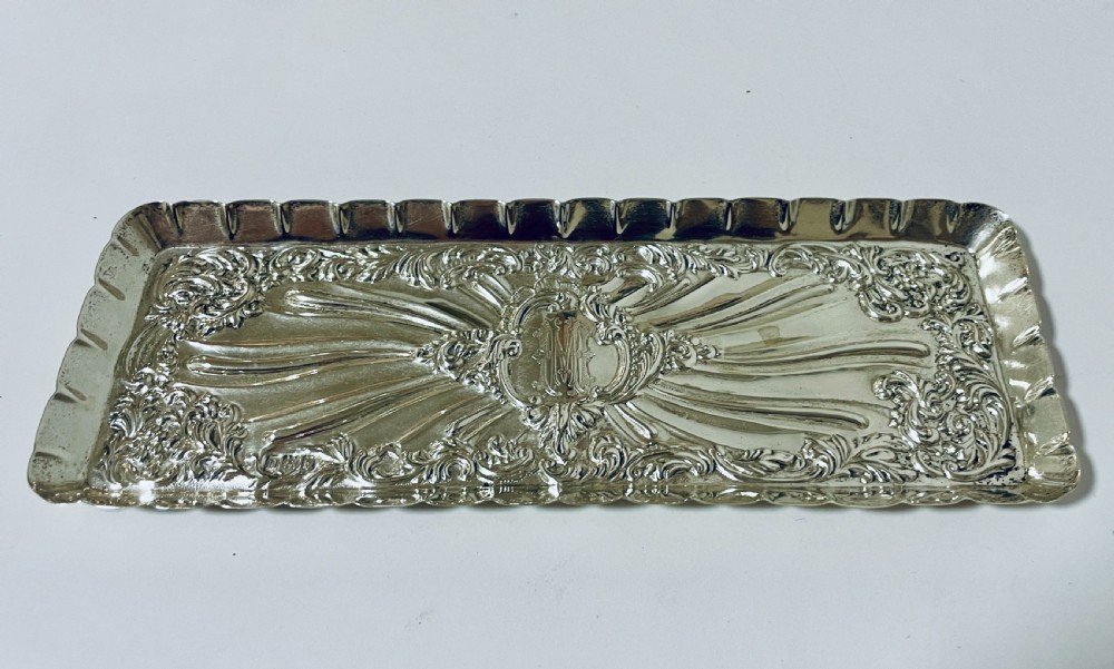 Antique Silver Tray View II