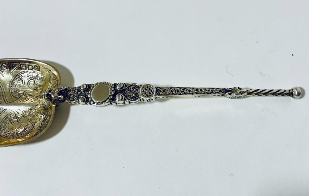 Silver Gilt Anointing Spoon View V