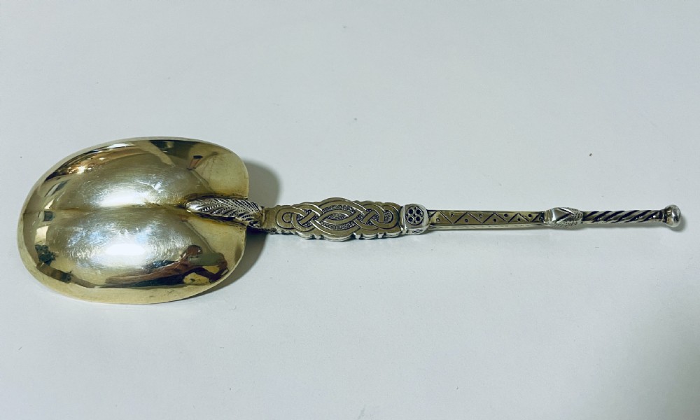Silver Gilt Anointing Spoon View VII