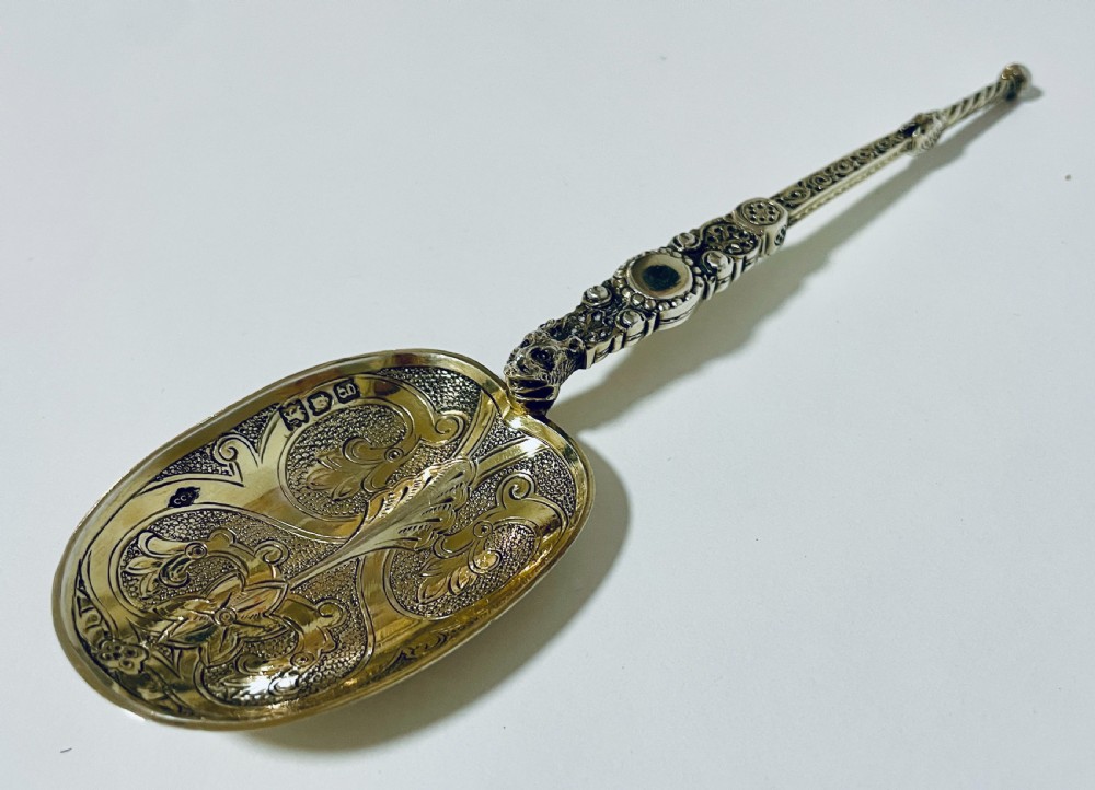 Silver Gilt Anointing Spoon View X