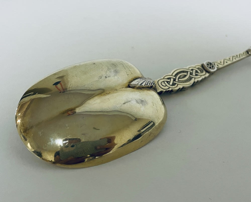 Silver Gilt Anointing Spoon View XII