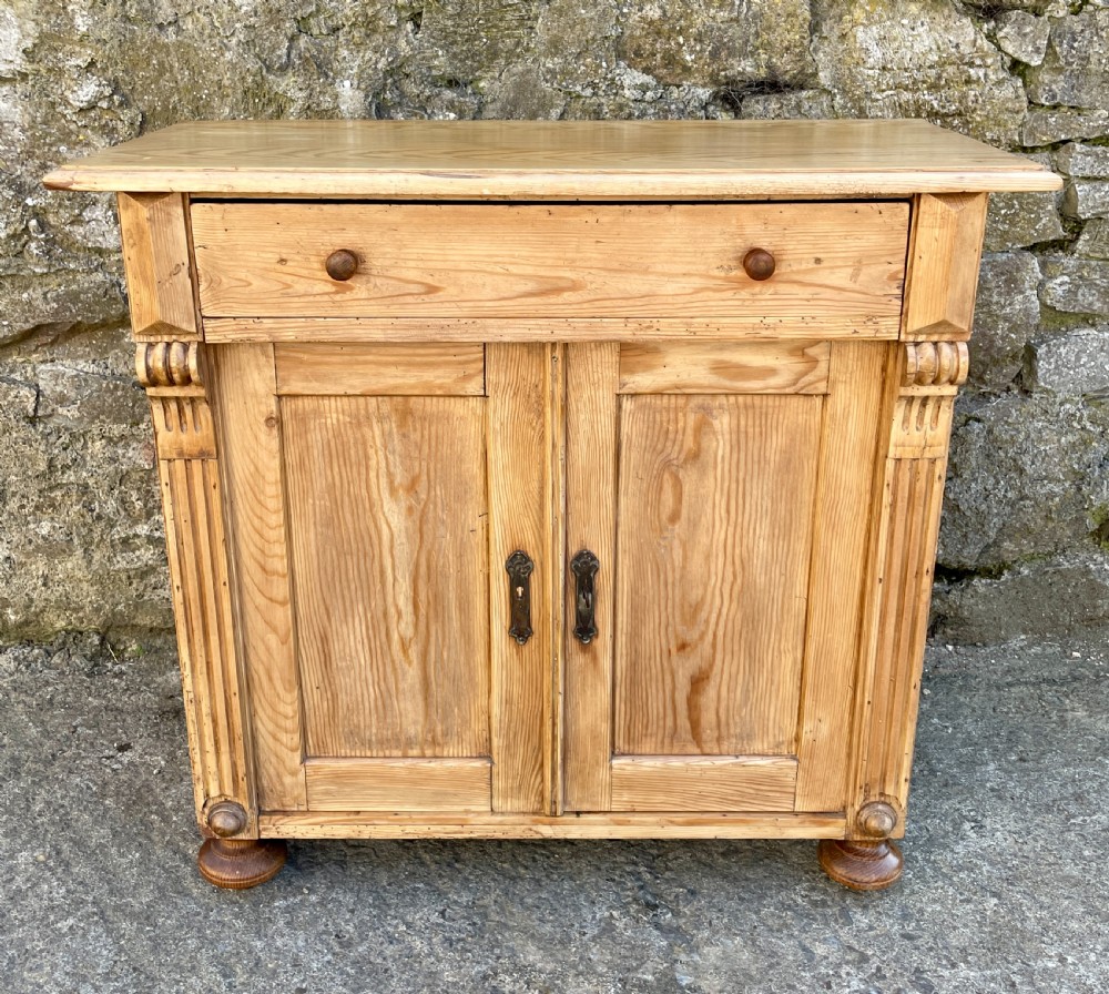 Antique Continental Pine Cupboard