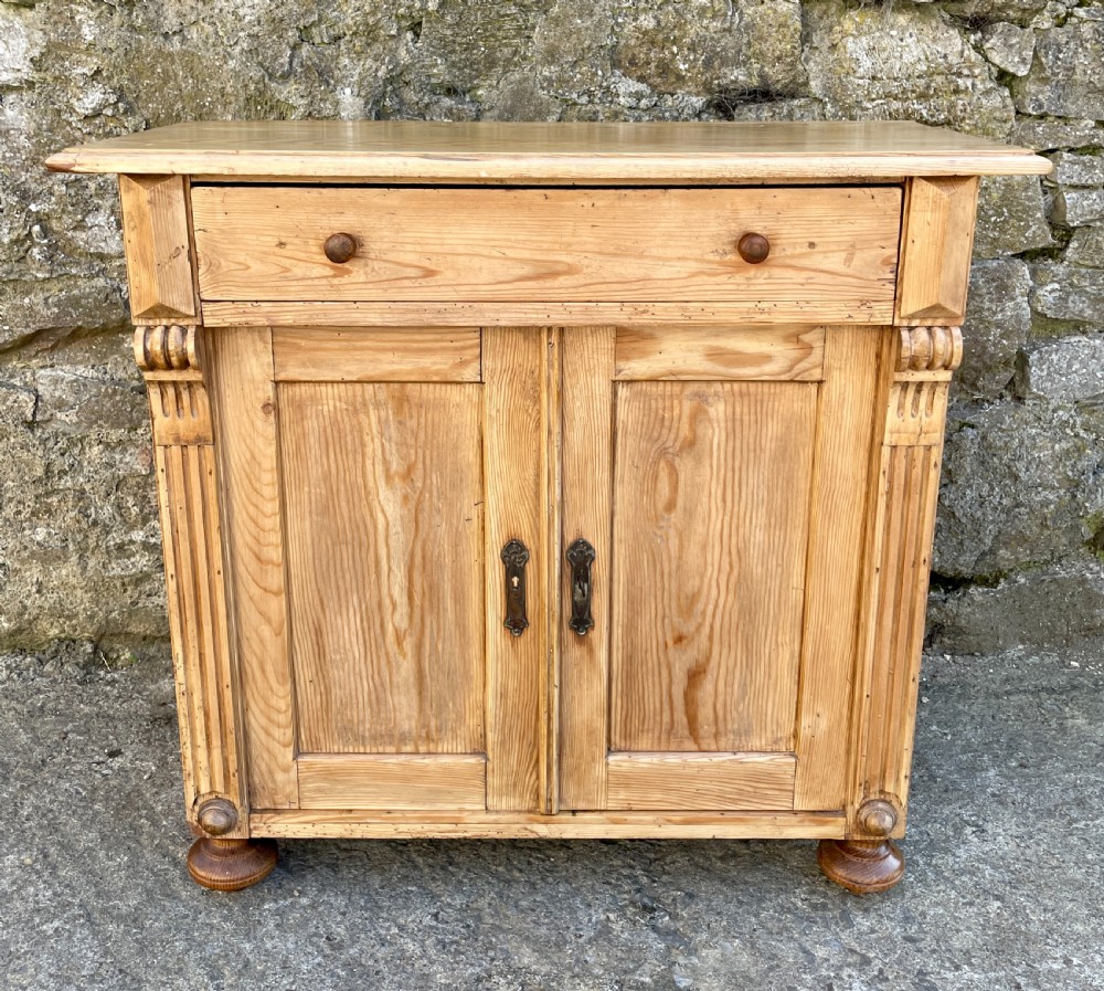 Antique Continental Pine Cupboard View II