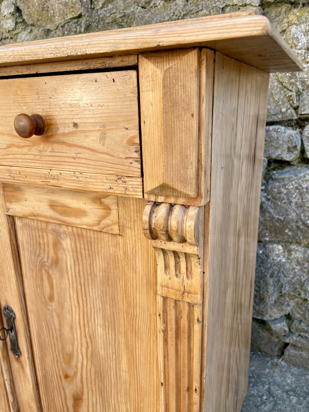 Antique Continental Pine Cupboard View IX
