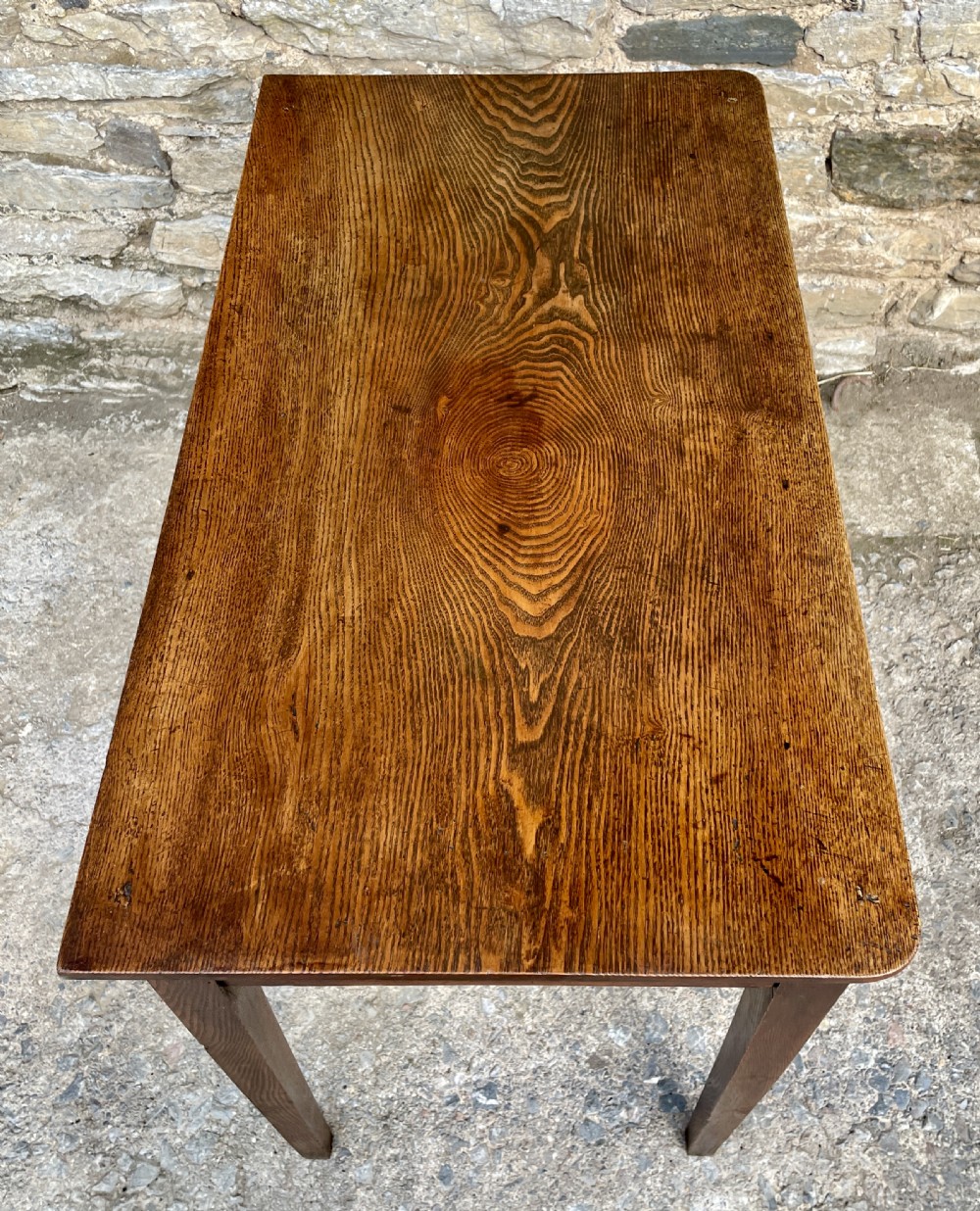 Georgian Elm Side Table View XIX