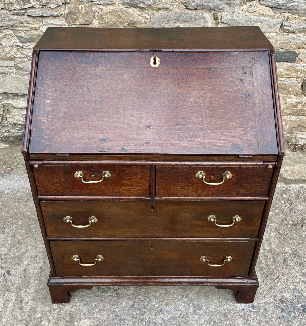 Small Georgian Oak Bureau View II