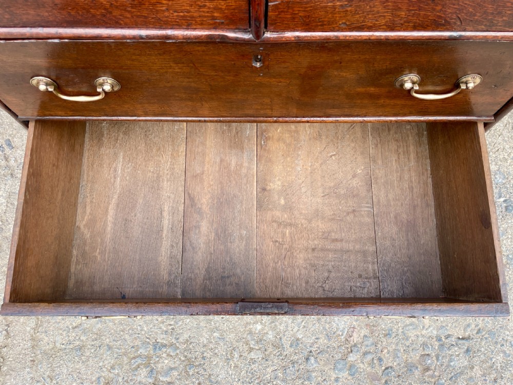 Small Georgian Oak Bureau View XIII
