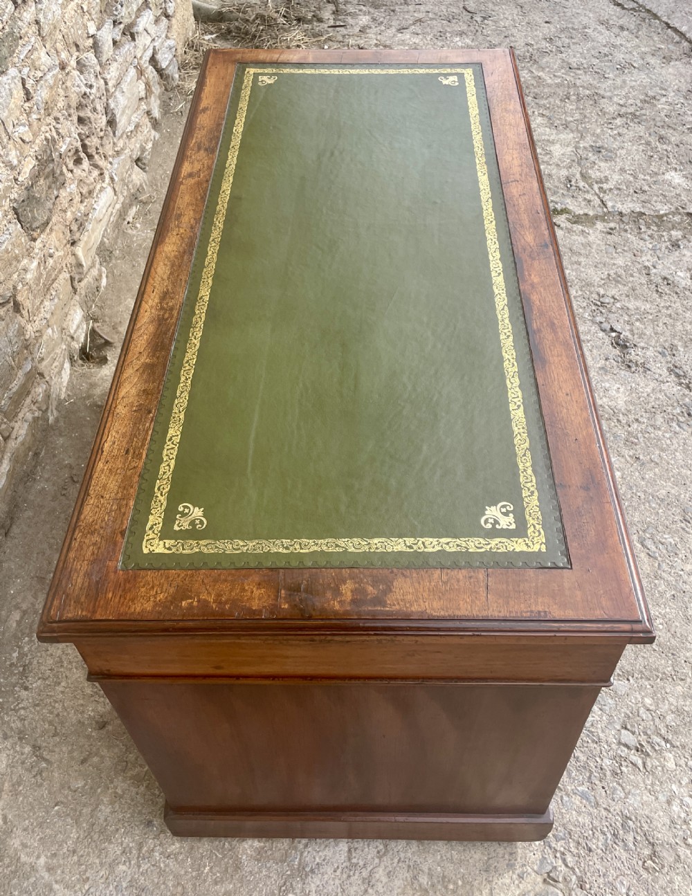 Victorian Mahogany Pedestal Desk View III