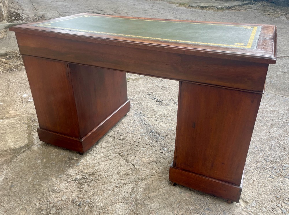 Victorian Mahogany Pedestal Desk View XII
