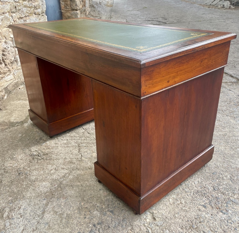 Victorian Mahogany Pedestal Desk View XIII