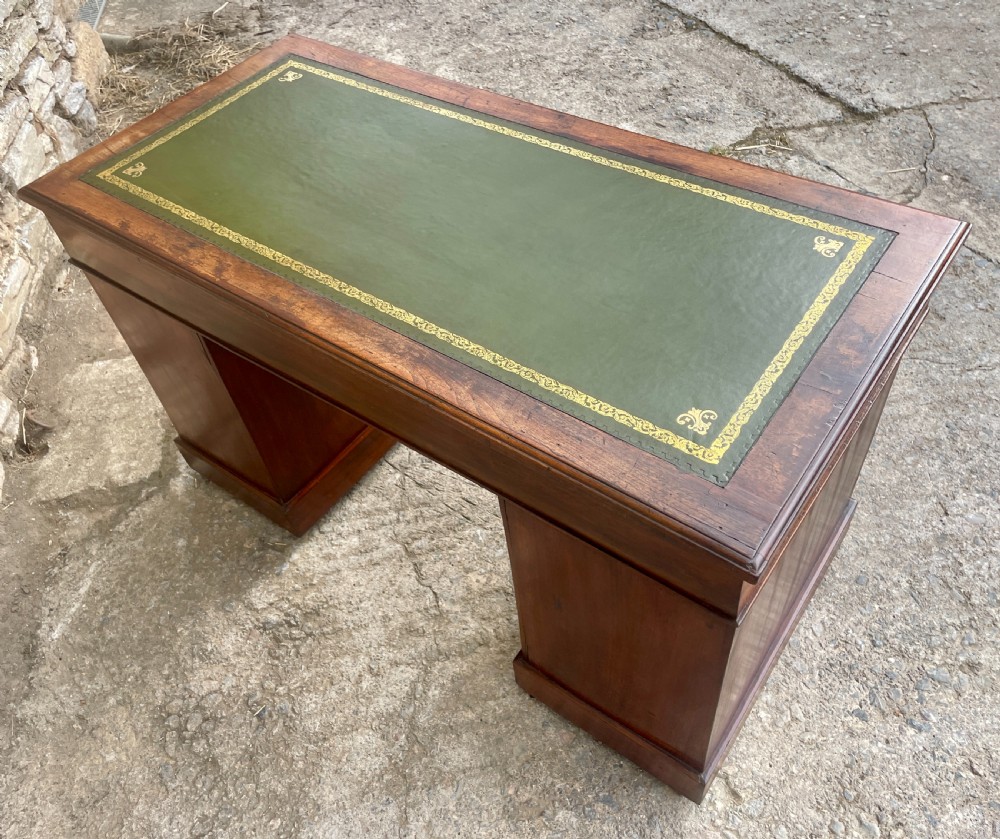 Victorian Mahogany Pedestal Desk View XIV