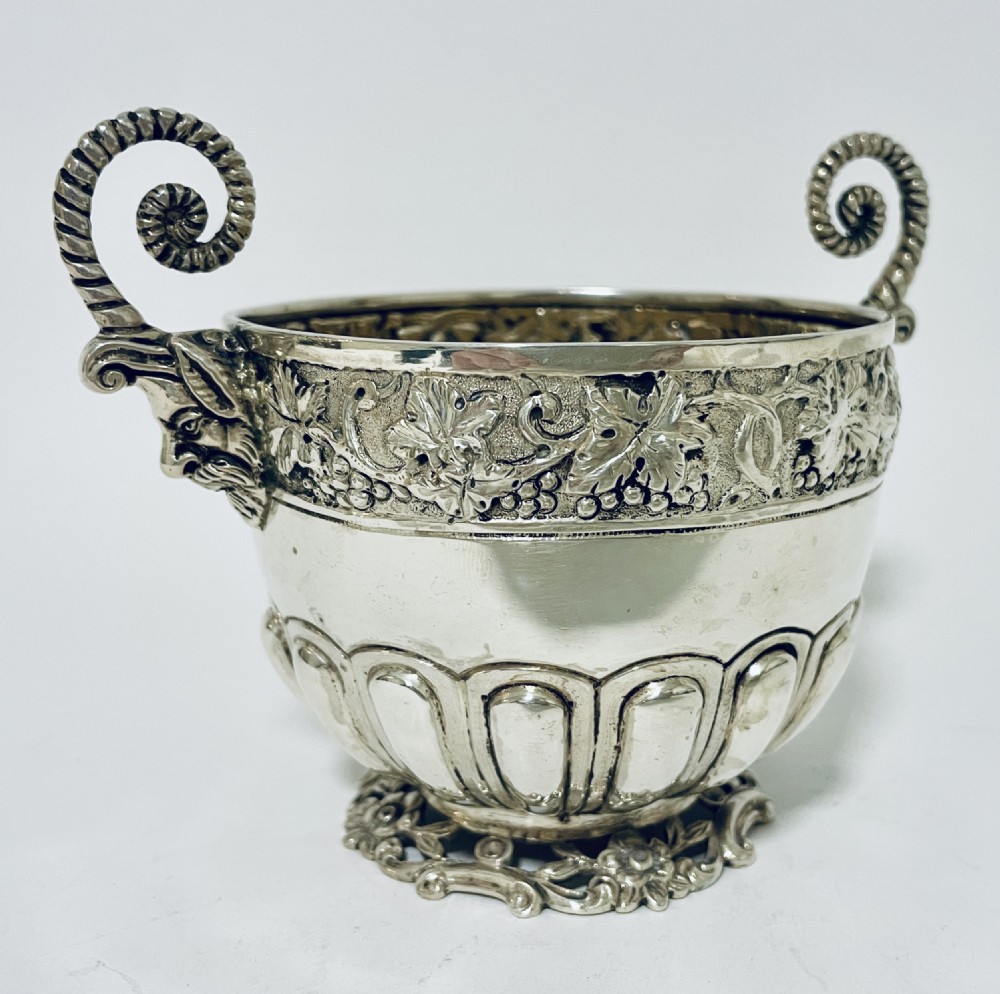 Antique Silver Twin Handled Cup View V