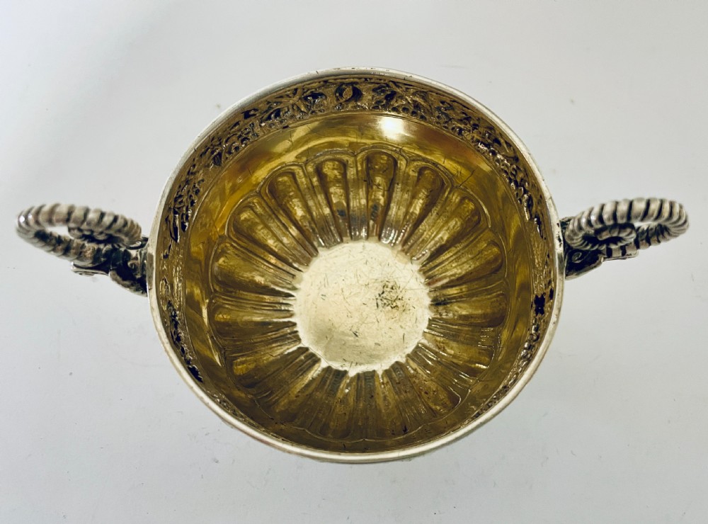 Antique Silver Twin Handled Cup View XII