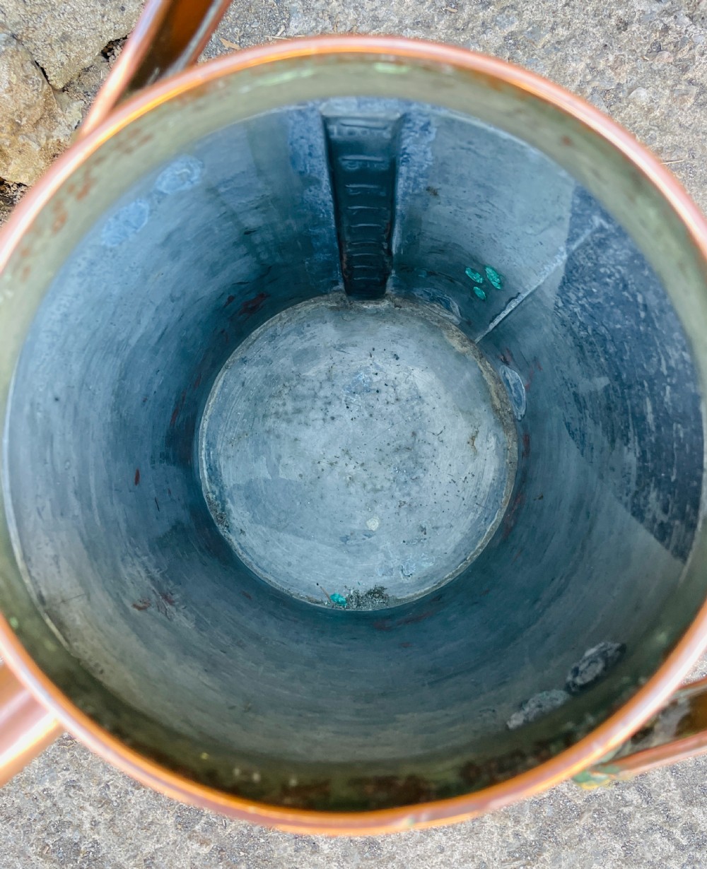 Antique Copper Milk Pail View VI