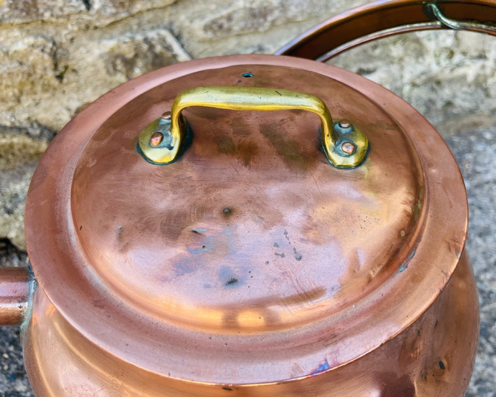 Antique Copper Milk Pail View IX