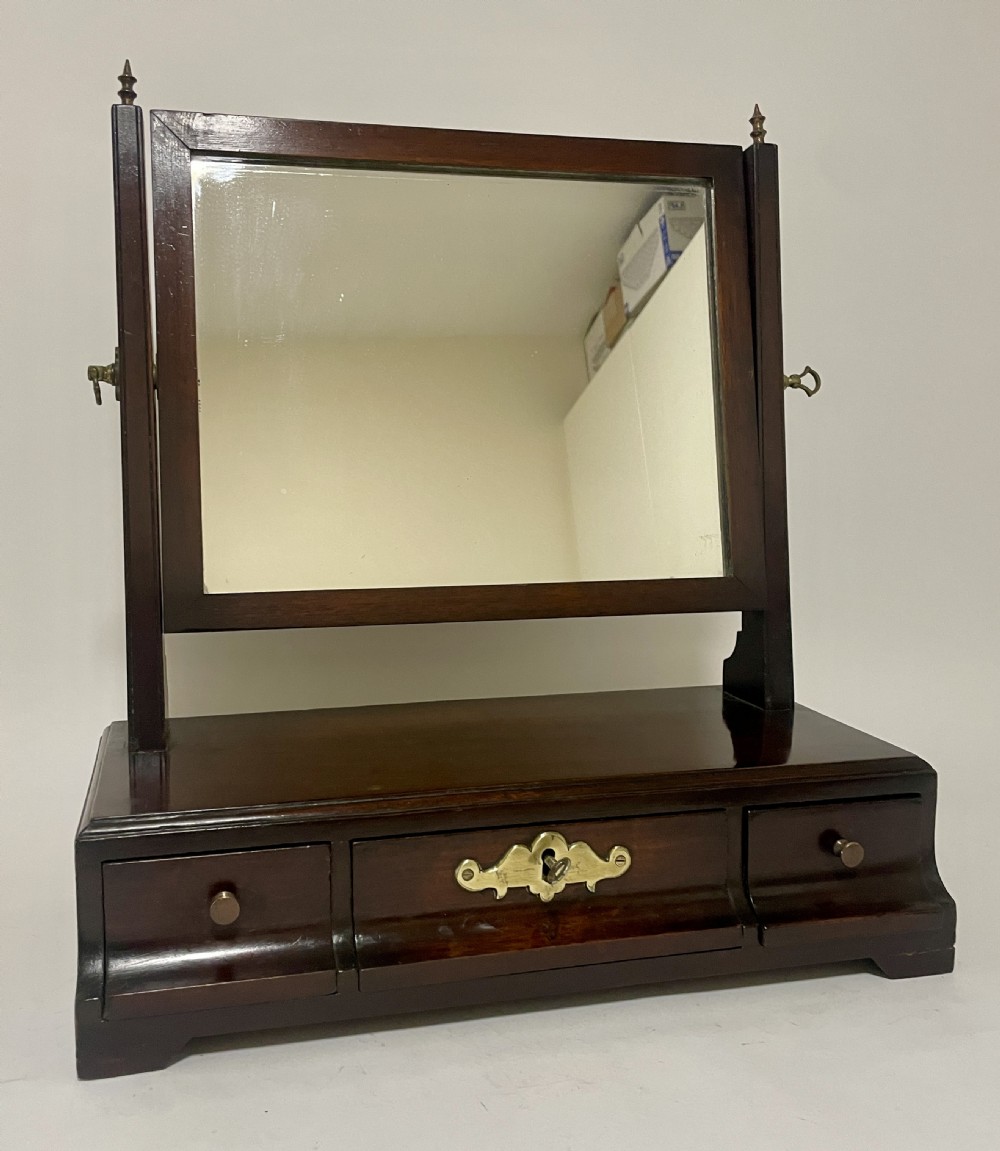 George III Mahogany Swing Dressing Table Mirror View II