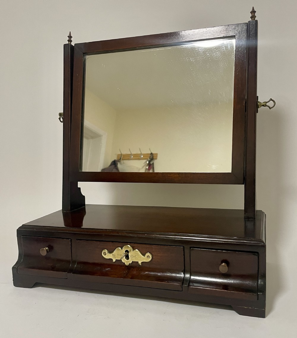 George III Mahogany Swing Dressing Table Mirror View III