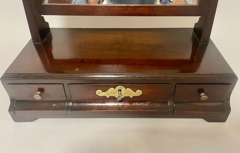 George III Mahogany Swing Dressing Table Mirror View IX