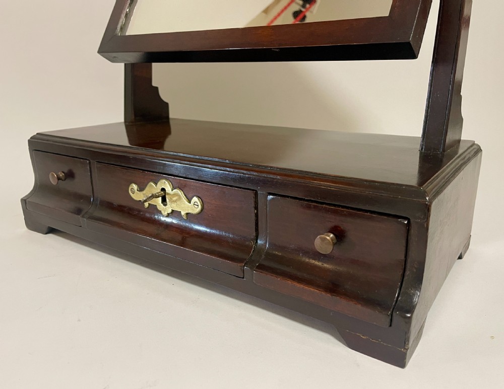 George III Mahogany Swing Dressing Table Mirror View XIII