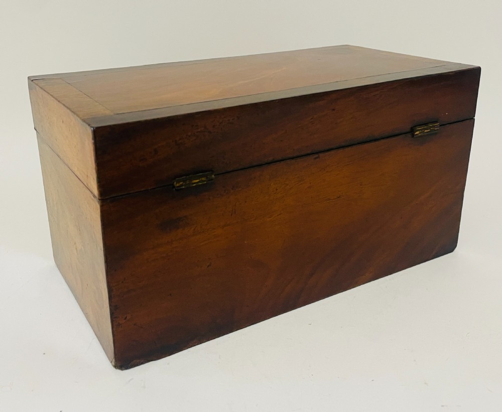 Georgian Mahogany Tea Caddy View V