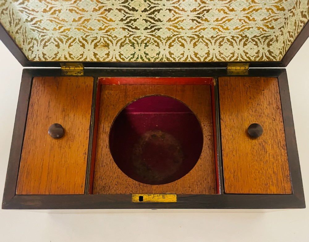 Georgian Mahogany Tea Caddy View IX