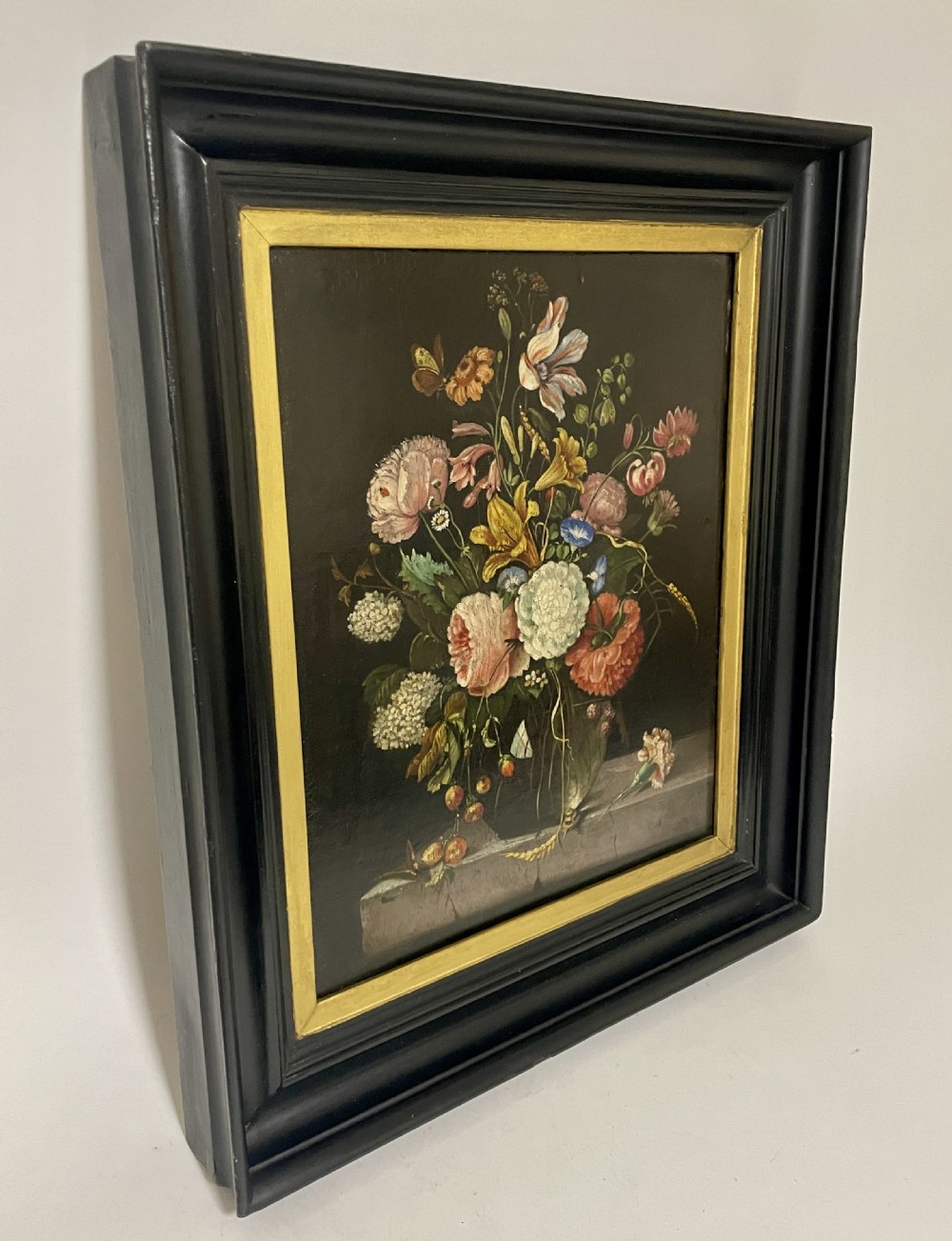 19th Century Flemish School Still Life Oil on Panel View VI
