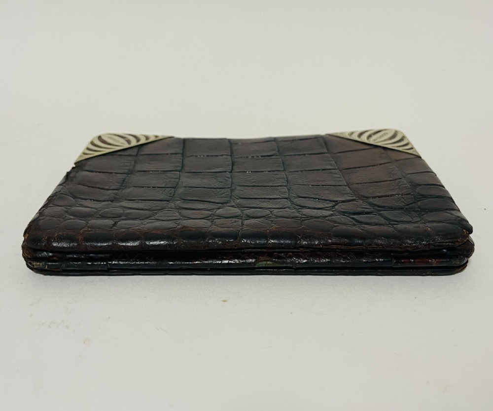 Victorian Leather & Silver Mounted Wallet by Finnigans View V