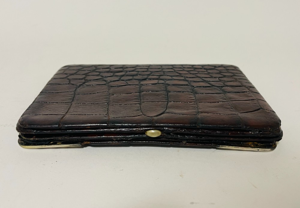 Victorian Leather & Silver Mounted Wallet by Finnigans View VII