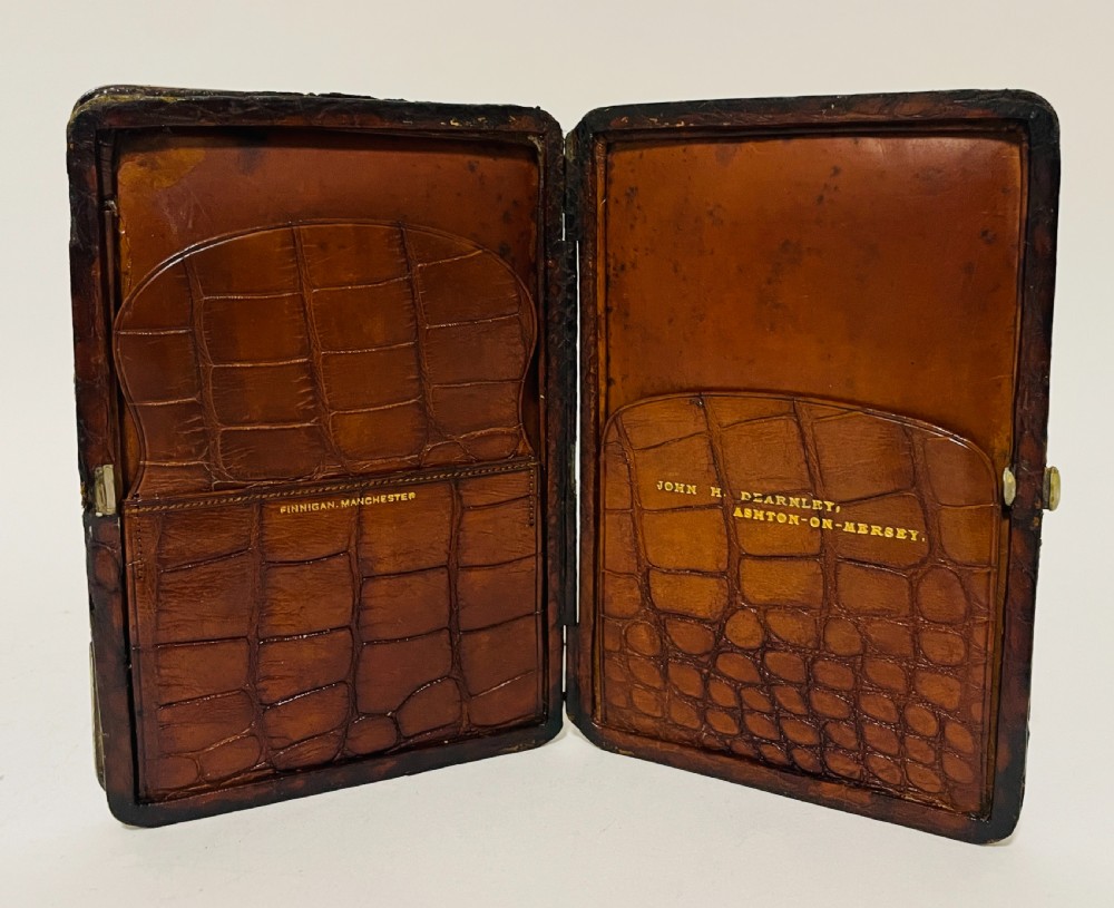 Victorian Leather & Silver Mounted Wallet by Finnigans View IX