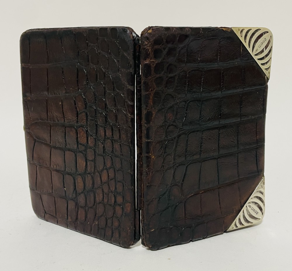 Victorian Leather & Silver Mounted Wallet by Finnigans View XIII