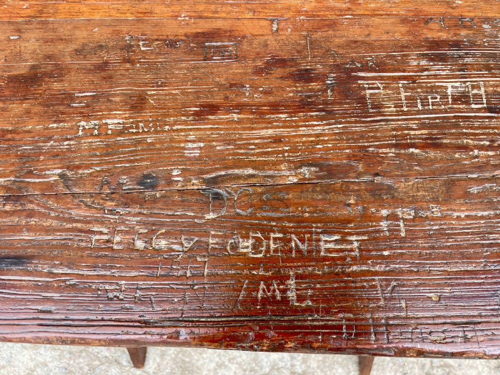 Antique Pine Folding School Desk View IV