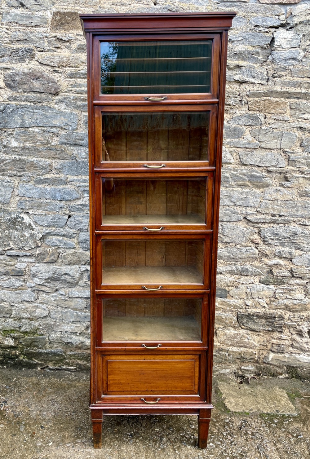 Tall Antique Mahogany Haberdashery Cabinet