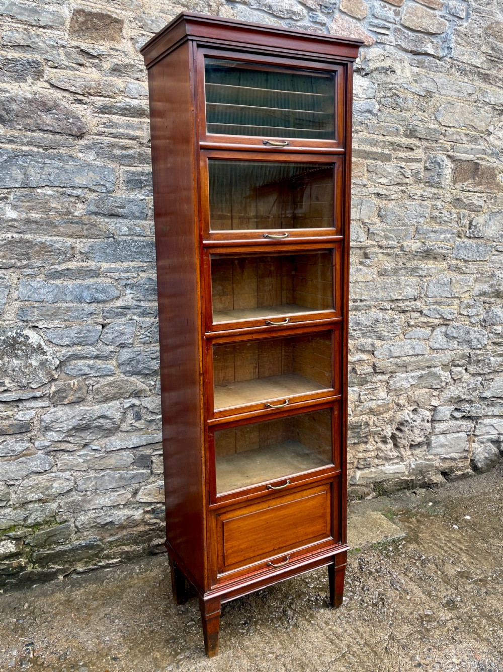Tall Antique Mahogany Haberdashery Cabinet View III